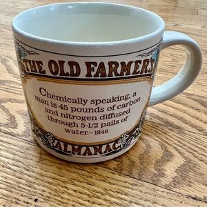Westwood Farmer's Almanac Collectible Mug Ceramic & Porcelain Painted Design